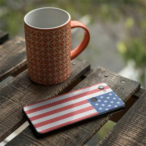 American Flag Distressed Google Pixel 3a Skin